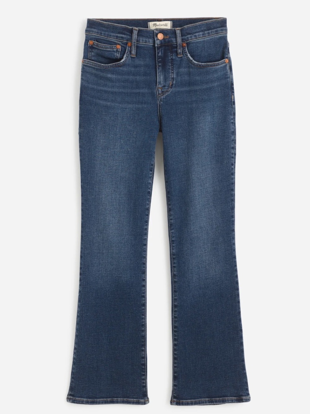 Madewell Kick Out Crop Jeans Lenoir Wash Super Stretch Size 27